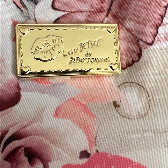 Betsey Johnson Pink Floral Love Backpack - Picture 3 of 8